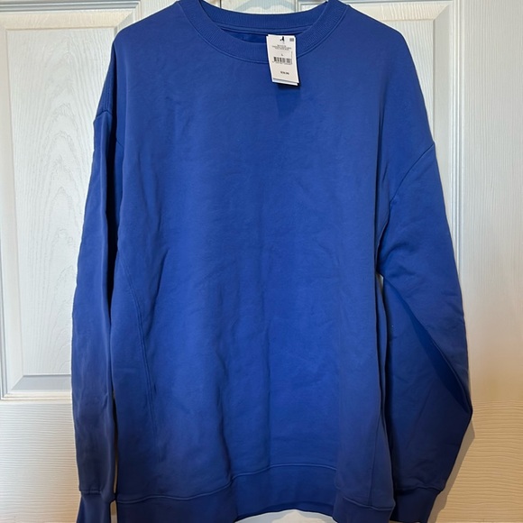 NWT, COTTON:ON, Men’s, Loose Fit, oversized crew fleece sweatshirt in royal blue - Picture 1 of 7